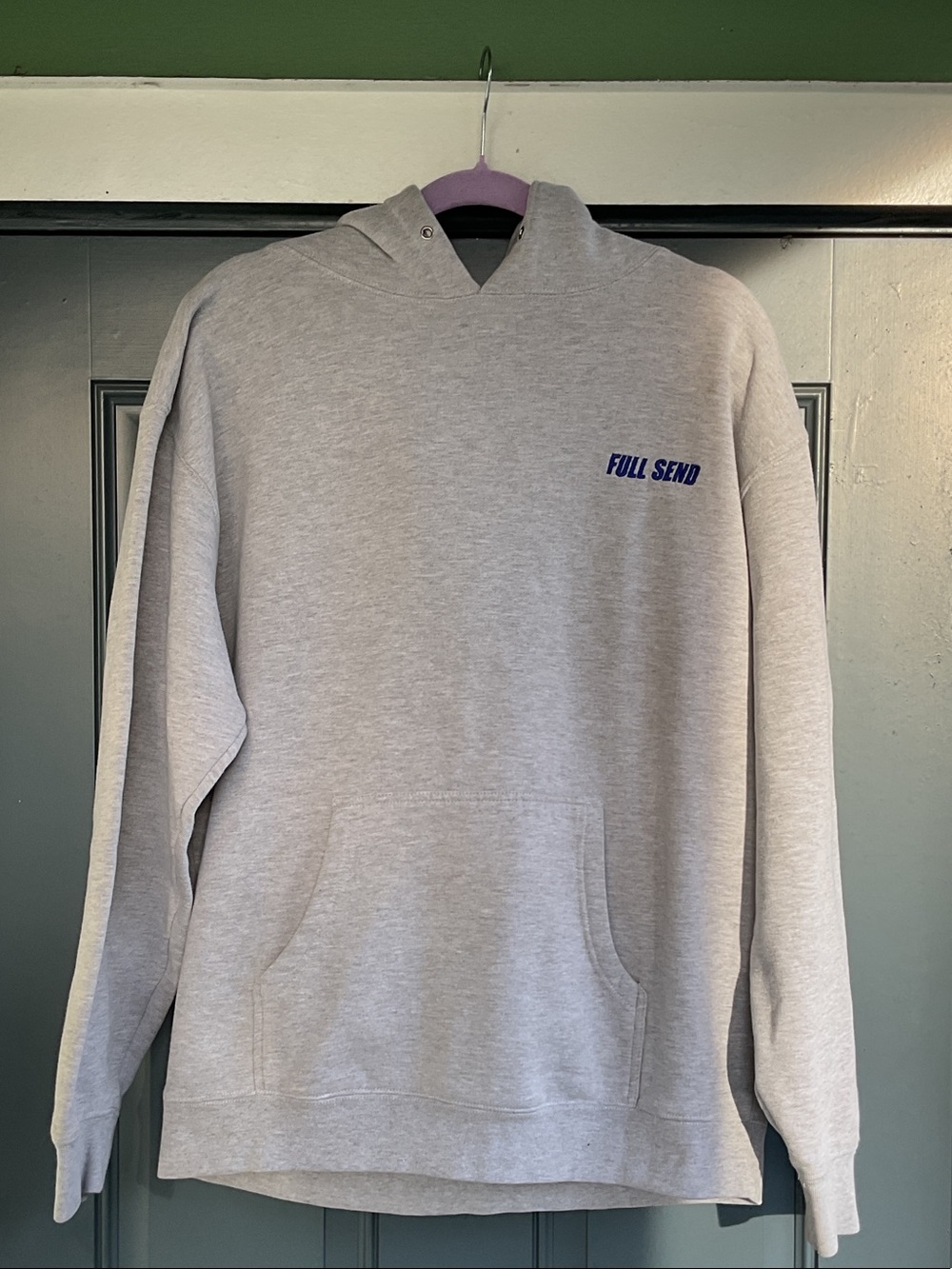 Nelk Boys Men's Light Gray Pullover Hoodie, Size L